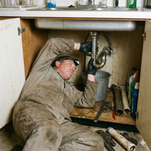 Plumber-Under-Sink